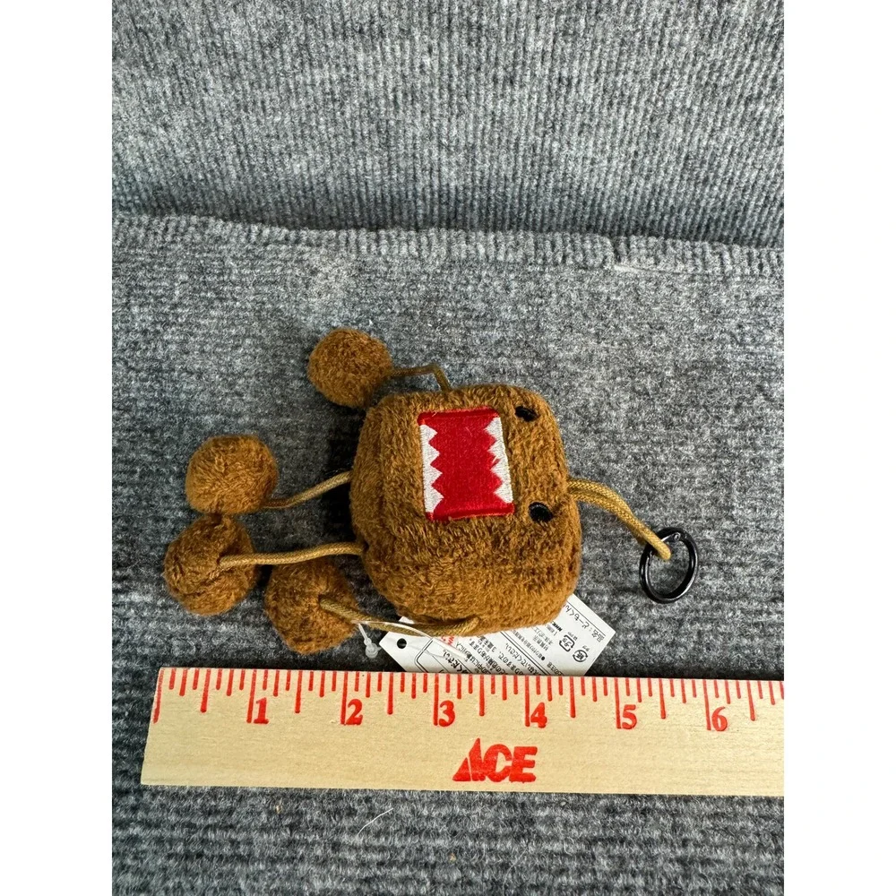 NWT Domo Kun Plush Keychain Mascot NHK-TYO Brown Monster Bag Charm New with Tags